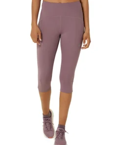 Asics Women's Road High Waist Capri Tight Dusty Mauve