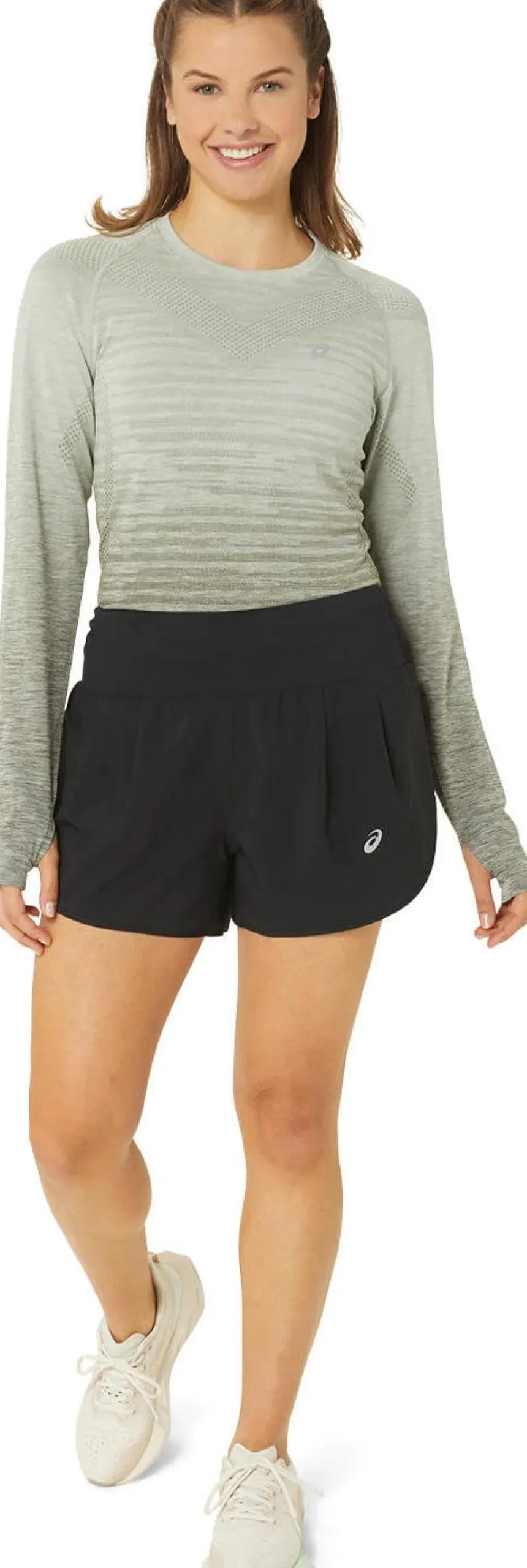 Asics Women's Road 3.5in Short Performance Black