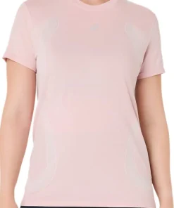 Asics Women's Road Seamless Short Sleeve Top Morganite/Crystal Pink