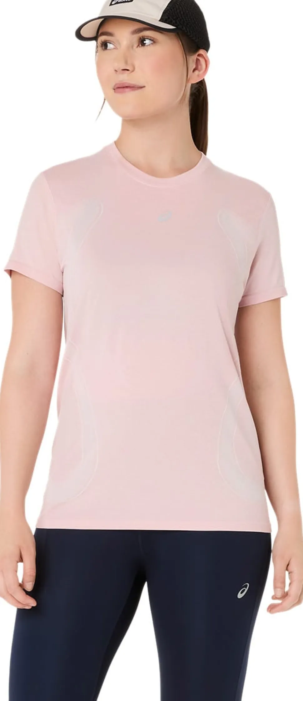 Asics Women's Road Seamless Short Sleeve Top Morganite/Crystal Pink