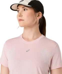 Asics Women's Road Seamless Short Sleeve Top Morganite/Crystal Pink
