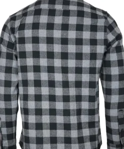 Avignon Unisex AFTER Hunt Flannel Shirt Grey/Black