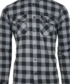 Avignon Unisex AFTER Hunt Flannel Shirt Grey/Black