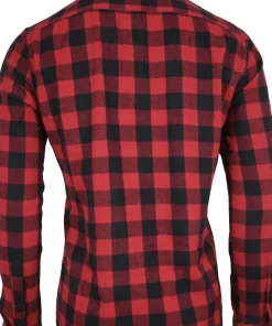 Avignon Unisex AFTER Hunt Flannel Shirt Red/Black