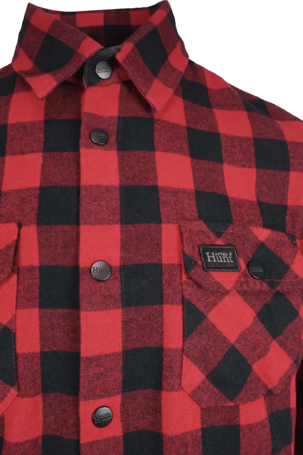 Avignon Unisex AFTER Hunt Flannel Shirt Red/Black
