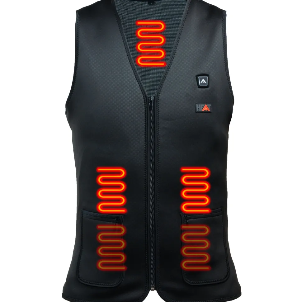 Avignon Unisex HEAT SecondSkin - Thin Heated Vest Basic Black