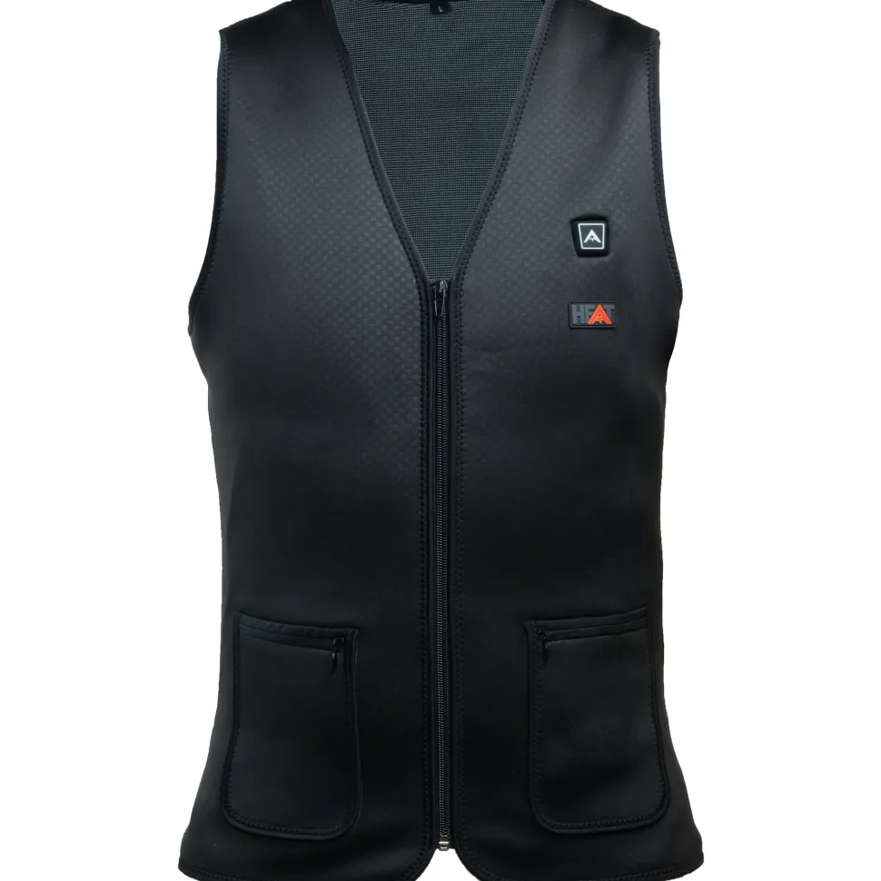 Avignon Unisex HEAT SecondSkin - Thin Heated Vest Basic Black