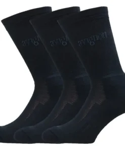 Avignon Unisex Terry Wool 3-Pack Basic Black