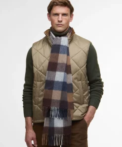 Barbour Barbour Lambswool Tattersall Scarf Midnight Oak