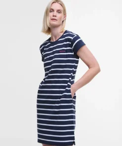 Barbour Women's Barbour Otterburn Stripe Dress Navy