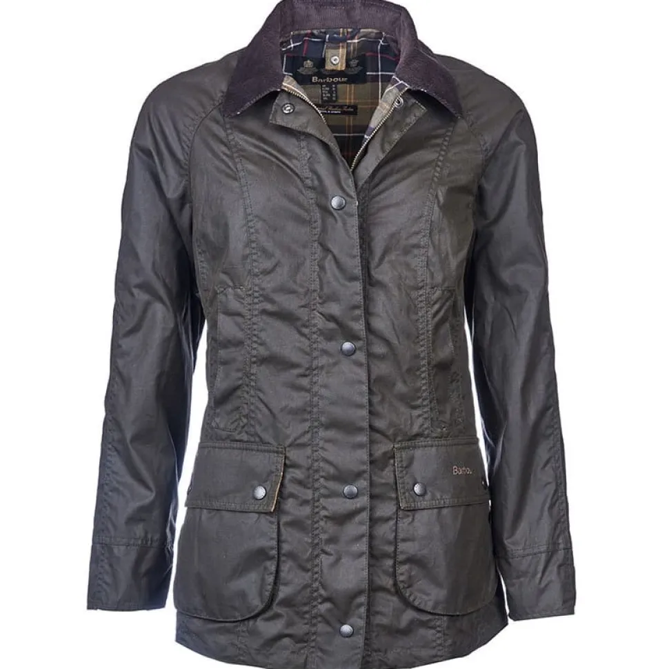 Barbour Women's Classic Beadnell Wax Jacket Olive