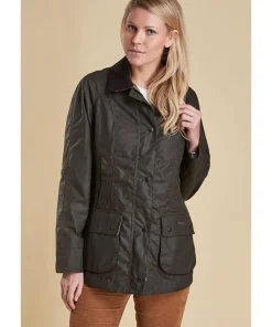 Barbour Women's Classic Beadnell Wax Jacket Olive