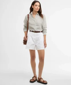 Barbour Women's Marine Shirt Dusky Khaki Stripe