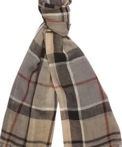 Barbour Women's Welton Tartan Scarf Stone Dress Tartan