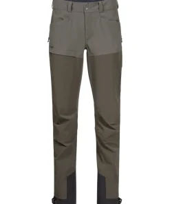 Bergans Women's Bekkely Hybrid Pant Darkk Green Mud/Green Mud