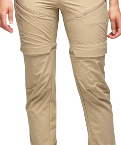 Bergans Women's Convertible Zip-Off Softshell Pants Warm Sand