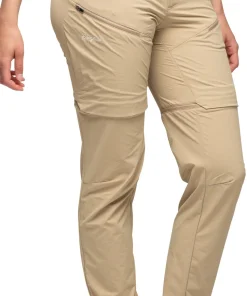 Bergans Women's Convertible Zip-Off Softshell Pants Warm Sand
