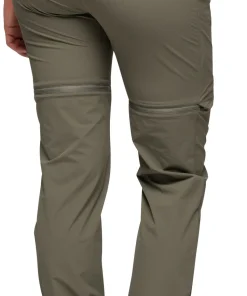 Bergans Women's Convertible Zip-Off Softshell Pants Green Mud