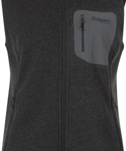 Bergans Women's Kamphaug Knitted Vest Dark Shadow Grey