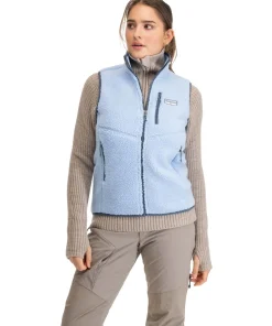 Bergans Women's Lunnan Pile Fleece Vest Cool Blue