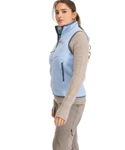 Bergans Women's Lunnan Pile Fleece Vest Cool Blue