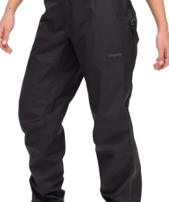 Bergans Women's Rabot Light 3L Long-Zip Shell Pants Black