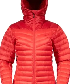 Bergans Women's Rabot Light Down Jacket Hood Peachy Red/red