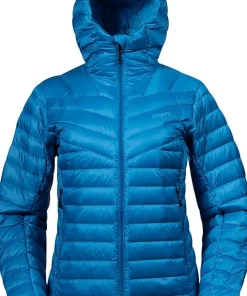 Bergans Women's Rabot Light Down Jacket Hood Dark Aqua Lagoon