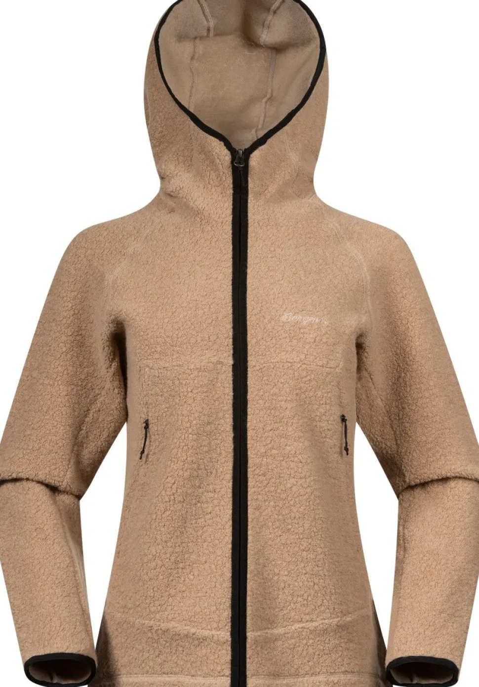 Bergans Women's Vaagaa Merino Terry Midlayer Hoodie Sandstone