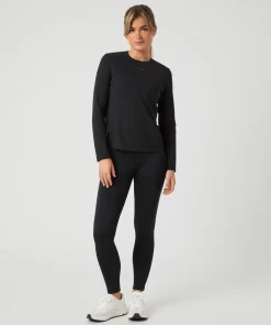 Björn Borg Women's Borg Running Feather Long Sleeve T-Shirt Black Beauty