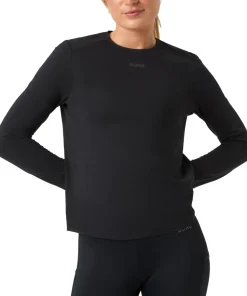 Björn Borg Women's Borg Running Feather Long Sleeve T-Shirt Black Beauty