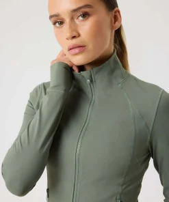 Björn Borg Women's Borg Soft Zip Midlayer Agave Green
