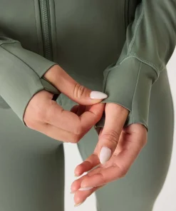 Björn Borg Women's Borg Soft Zip Midlayer Agave Green