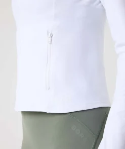 Björn Borg Women's Borg Soft Zip Midlayer Brilliant White