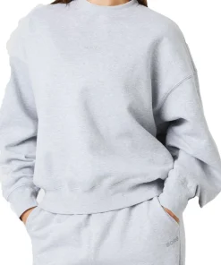 Björn Borg Women's Studio Oversized Sweatshirt Light Grey Melange