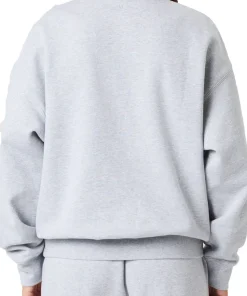 Björn Borg Women's Studio Oversized Sweatshirt Light Grey Melange