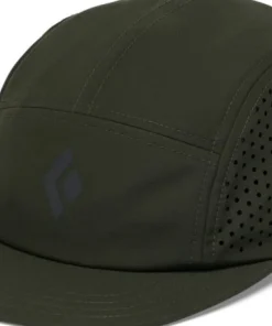 Black Diamond 5-Panel Synthetic Cap Dark Moss-anthracite Icon Logo