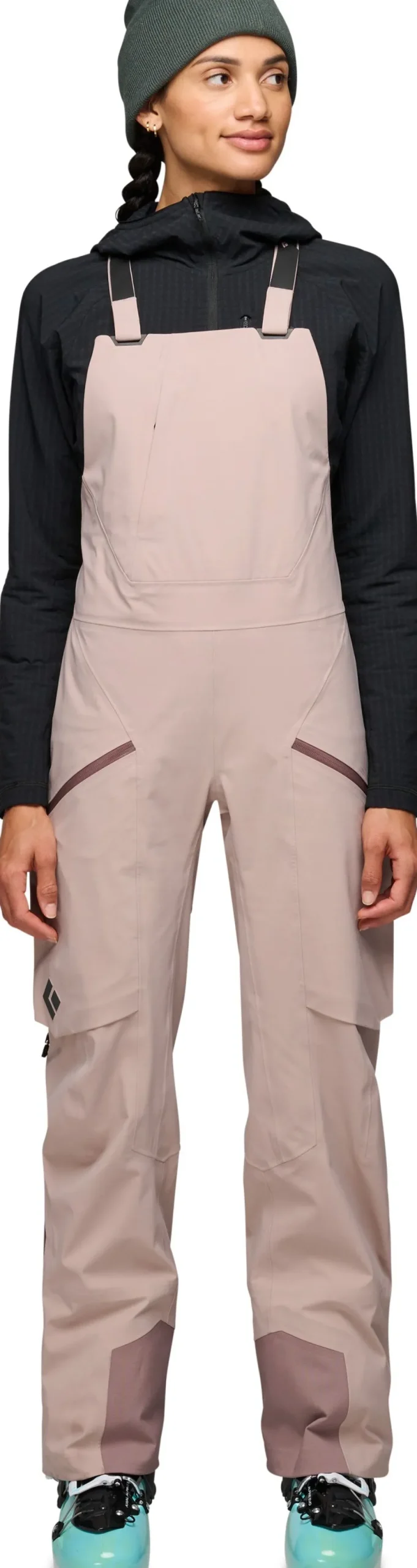 Black Diamond Women's Factor Bibs Pale Mauve