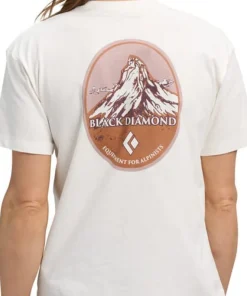 Black Diamond Women's Heritage Badge Short Sleeve Tee Off White