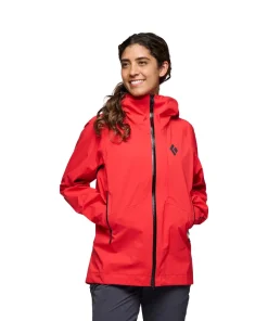 Black Diamond Women's Highline Stretch Shell Coral Red