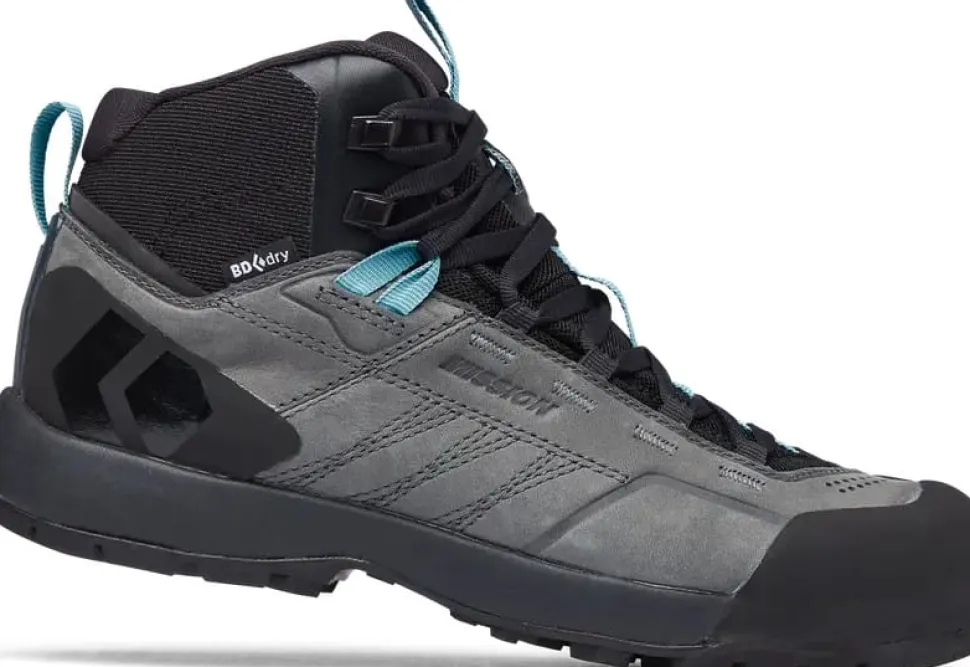 Black Diamond Women's Misson Leather Mid WP Steel Grey/Costal Blue