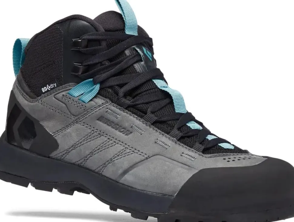 Black Diamond Women's Misson Leather Mid WP Steel Grey/Costal Blue