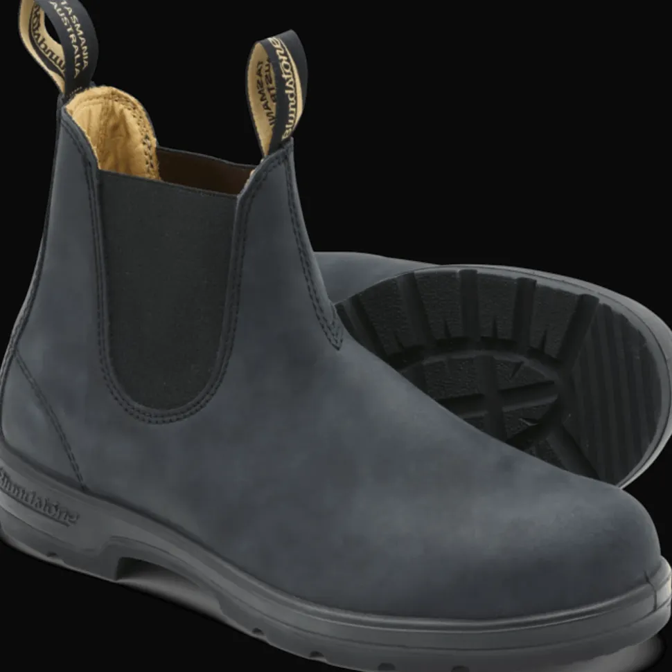 Blundstone Unisex Casual Chelsea Boots #587 Rustic Black