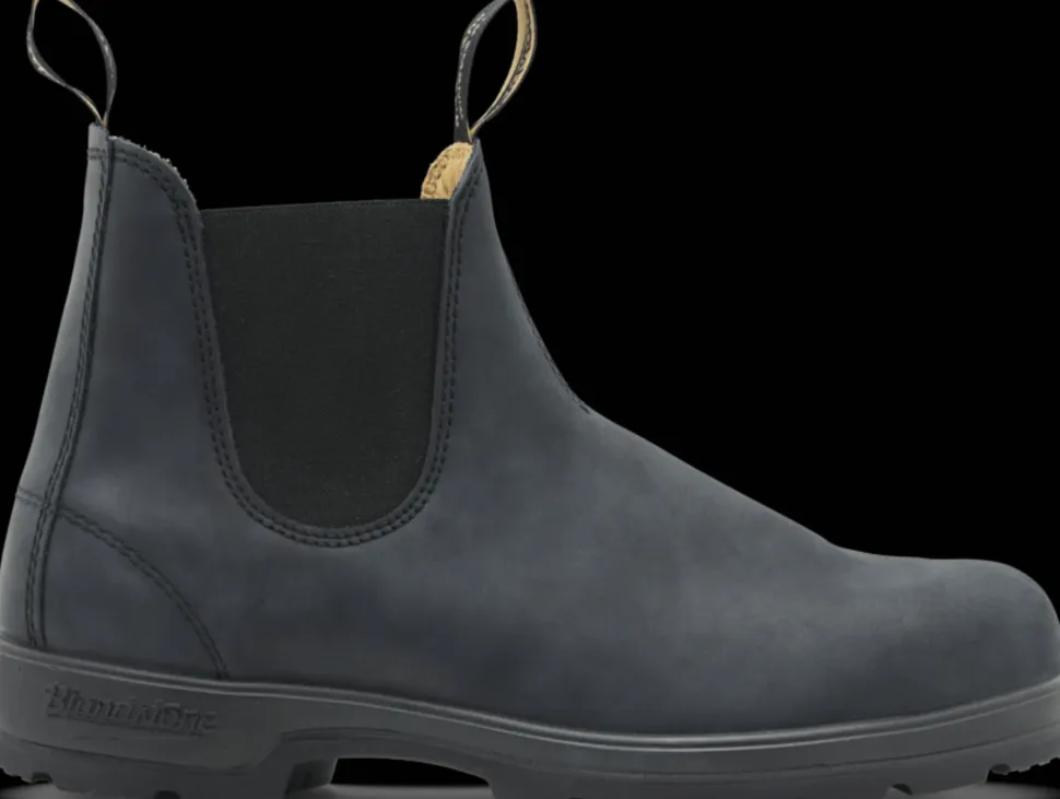 Blundstone Unisex Casual Chelsea Boots #587 Rustic Black