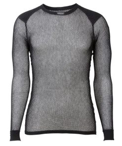 Brynje Unisex Wool Thermo Shirt with Inlay Black
