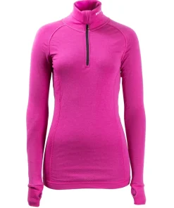 Brynje Women's Arctic Zip Polo Cerise