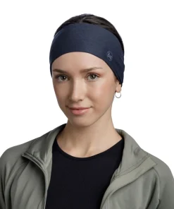Buff Coolnet UV Wide Headband Solid Night Blue