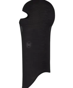 Buff Lightweight Merino Wool Balaclava Solid Black