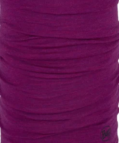 Buff Merino Lightweight Neckwear Solid Magenta
