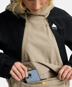 Burton Women's Reserve Relaxed Anorak Summit Taupe/True Black
